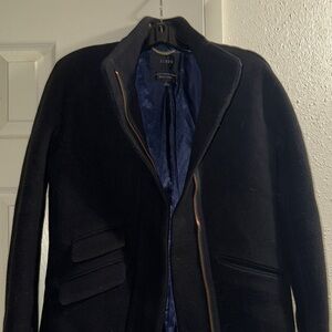 J. Crew Women's Elegant Black Trench Coat